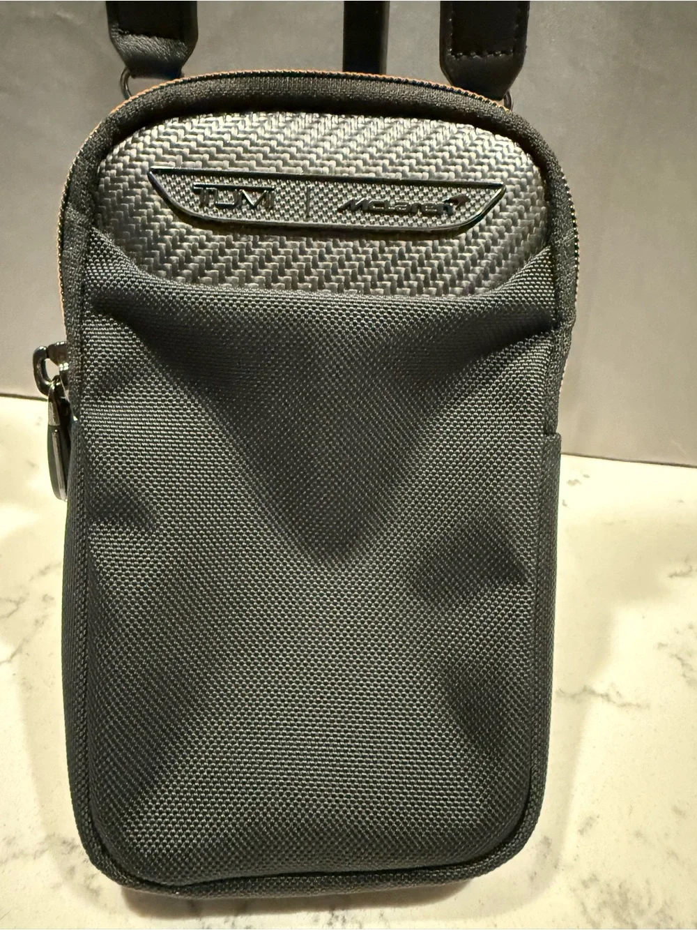 Tumi Gray Men's Compact Crossbody Pouch